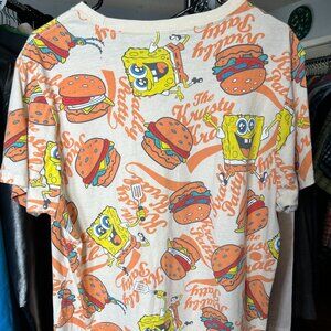 Spongebob Nickelodean The Krusty Krab Graphic Tee Tshirt SZ L